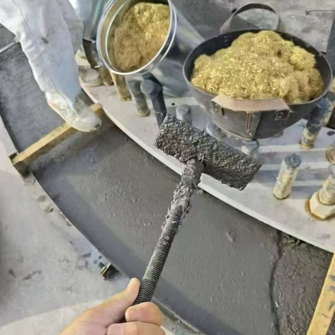 银州C120钢纤维高强无收灌浆料 轧机压缩机汽轮机发电机锻压设备底座灌浆材料